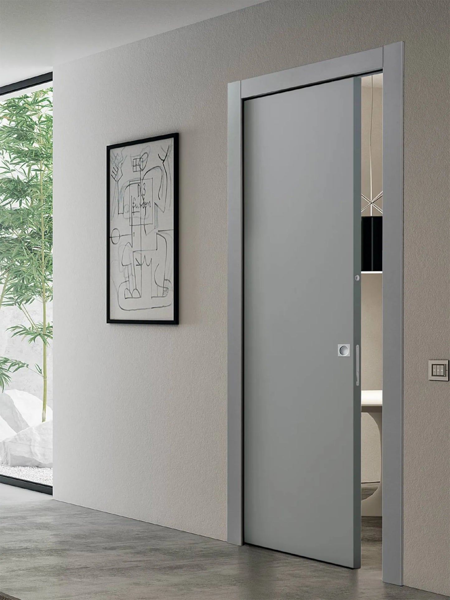 Bertolotto CL OPACO - Plana Argento (scorrevole esterno muro su binario)