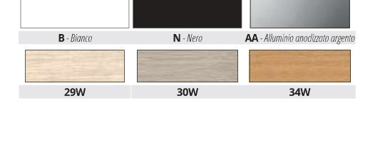 Coverskirting Square Progress Profiles - gamma colori