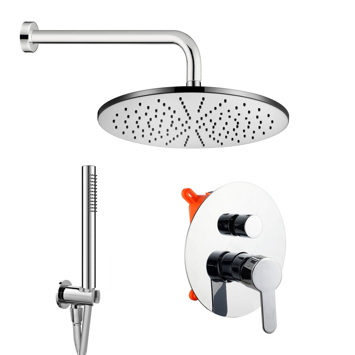 Damast Kit Doccia Elegance Tondo 20T MI - Cod. 16300