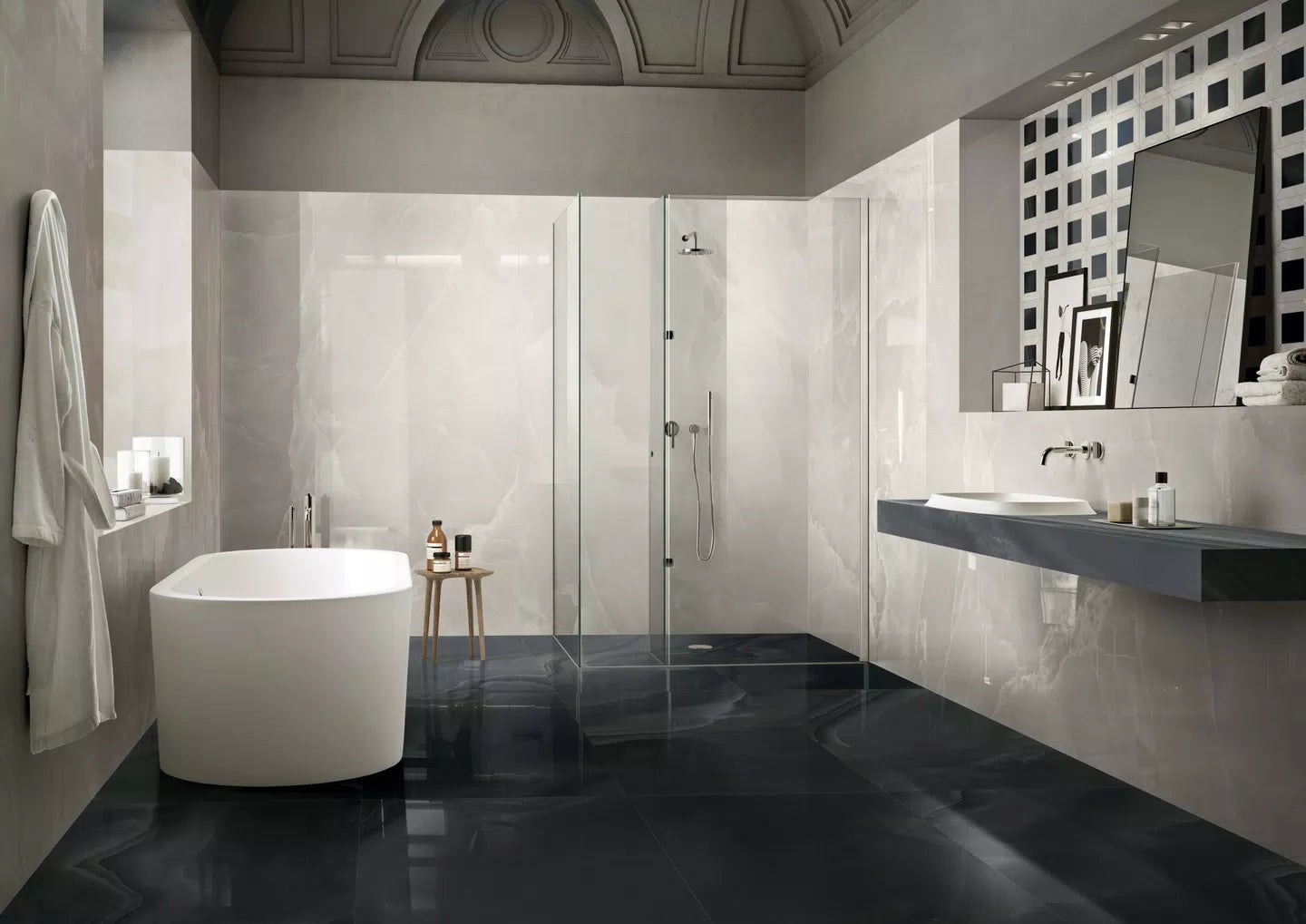 Eccentric Luxe Cloudy White 60x120 Glossy 6mm - Gres Porcellanato di Florim - Prezzo solo €135! Compra ora su CEGO CERAMICHE