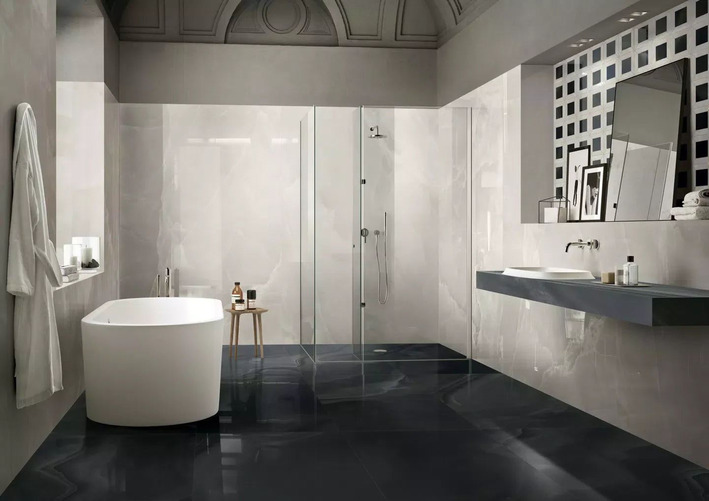 Eccentric Luxe Cloudy White 120x280 Glossy - Gres Porcellanato di Florim - Prezzo solo €284! Compra ora su CEGO CERAMICHE