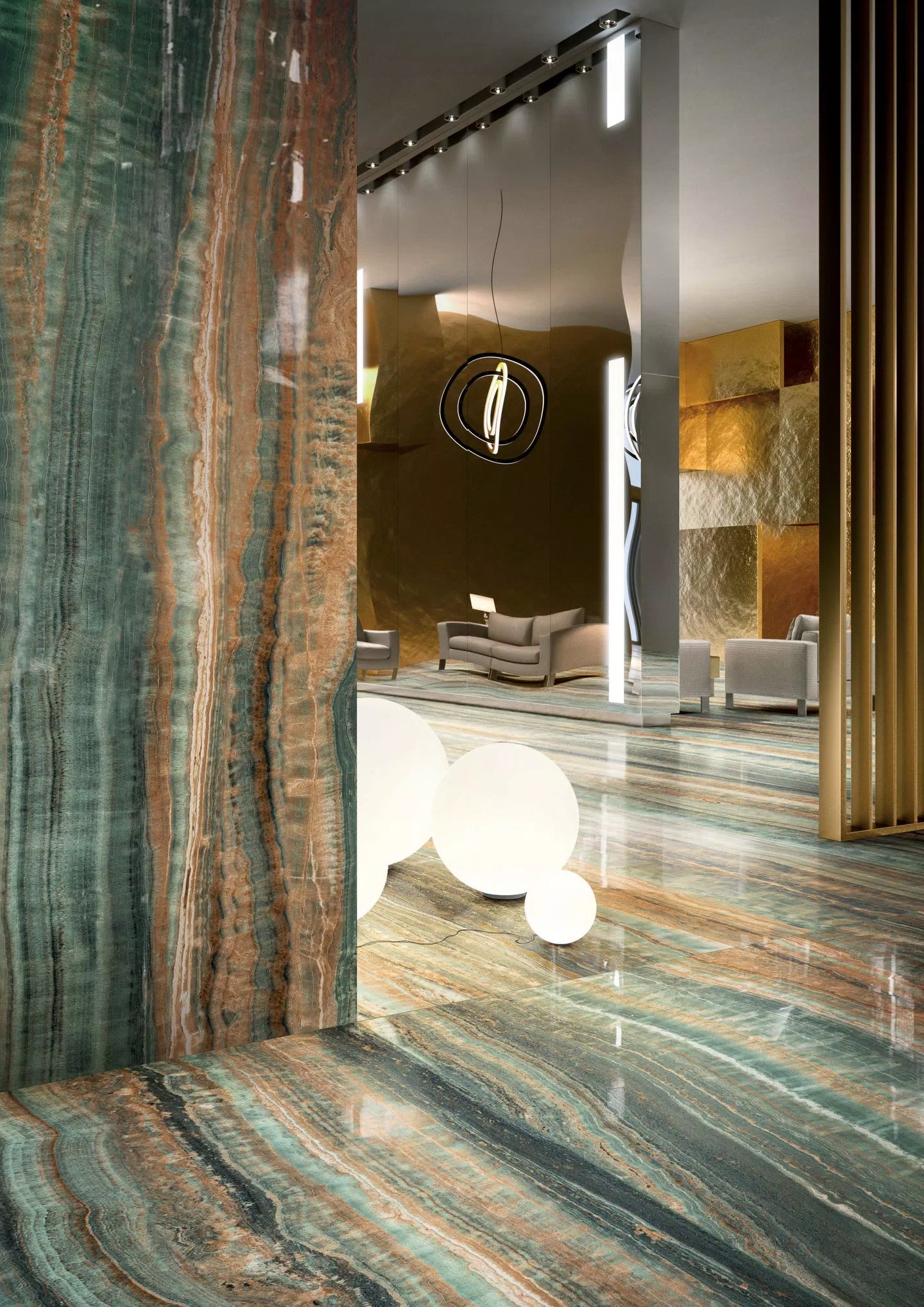 Eccentric Luxe Mint 80x180 Glossy - Gres Porcellanato di Florim - Prezzo solo €188! Compra ora su CEGO CERAMICHE