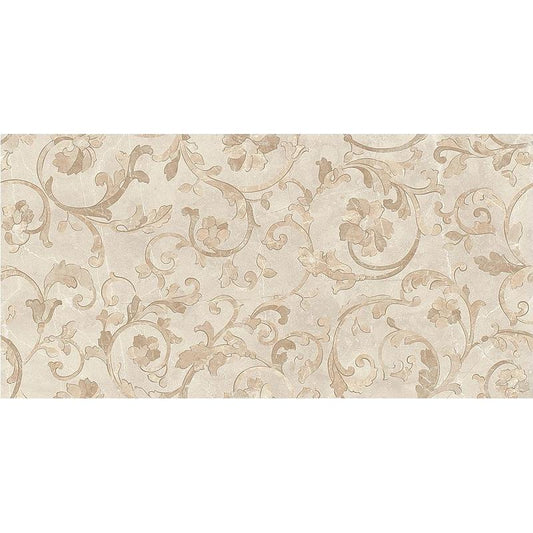 Versace Emote Decoro Floreale Crema Marfil 39x78 Lux