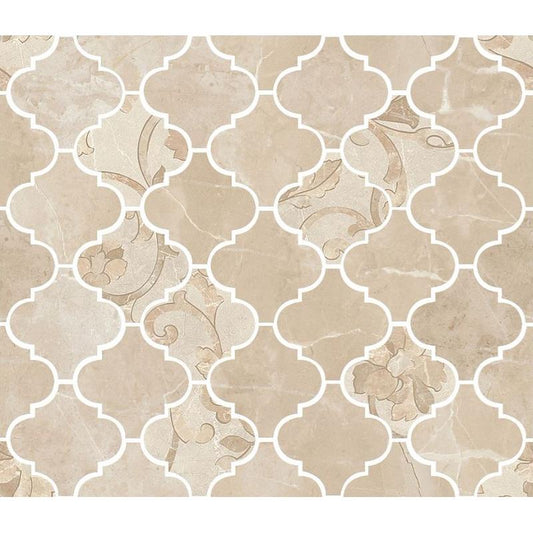 Versace Emote Mosaico Arabescato Crema Marfil 35x35 Lux