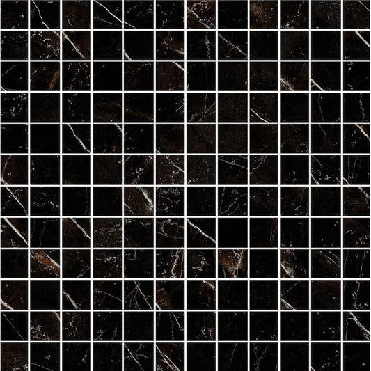 Versace Emote Mosaico T144 Nero Amasanta 35x35 Lux