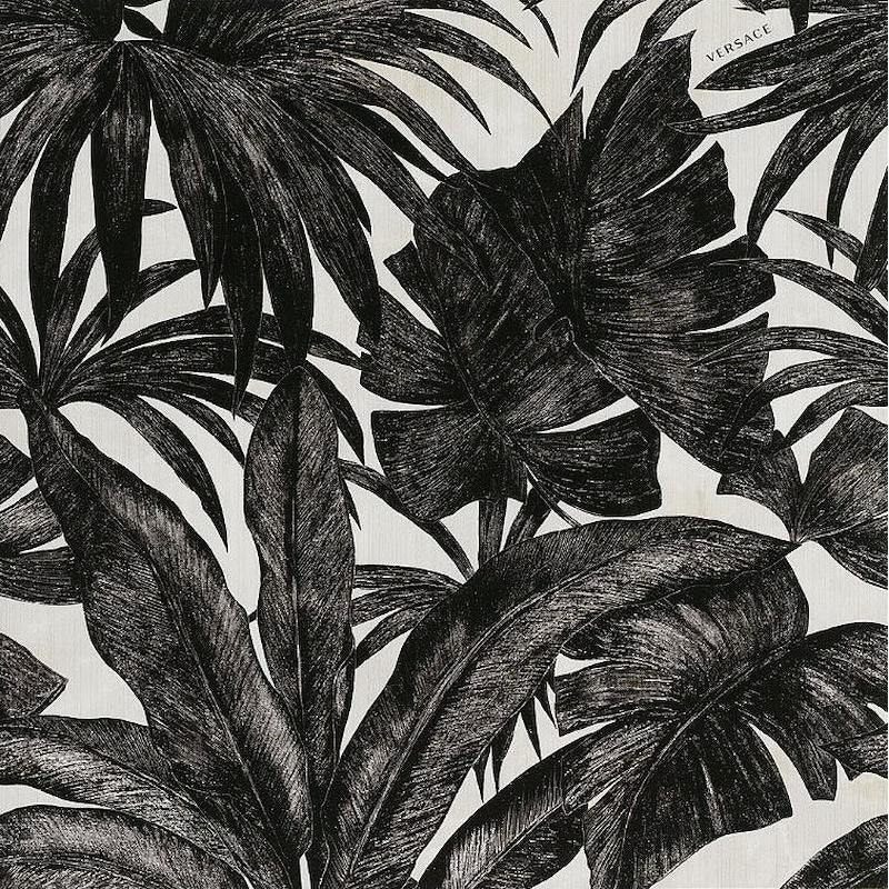 Versace Emote Palme B Bainco/Nero 78x78 Lux