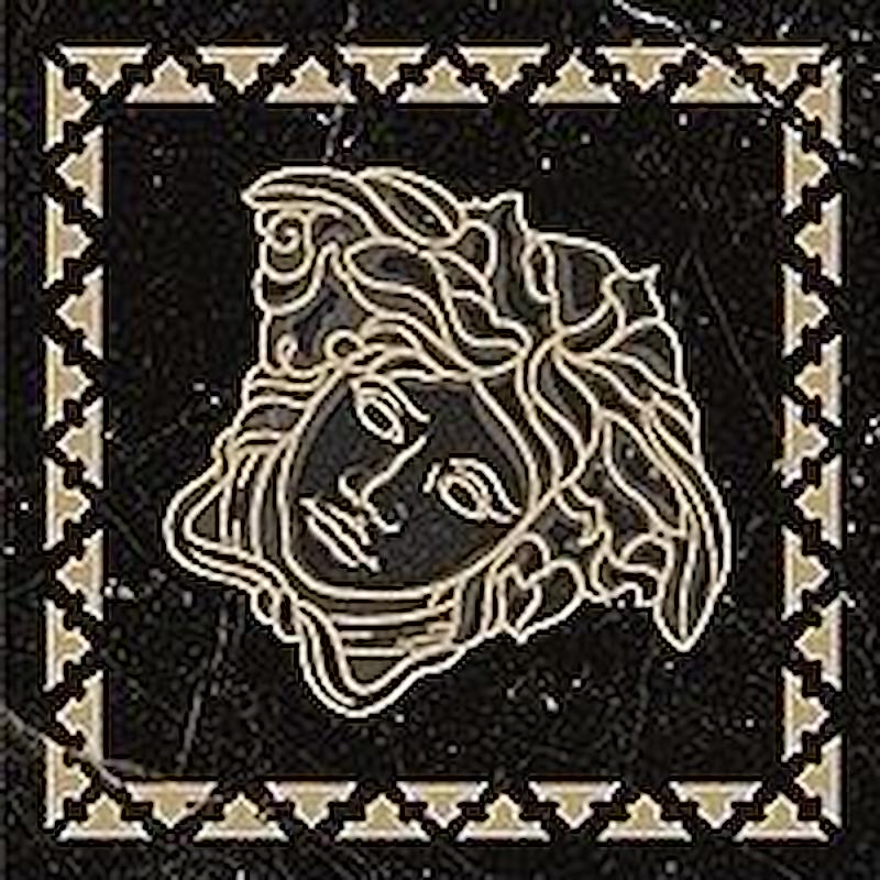 Versace Emote Tozzetto Sabbiato Nero Amasanta 10x10 Lux