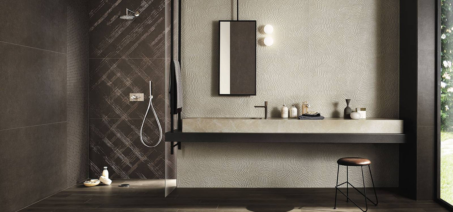 Bloom Metal Brown Gold Inserto 80x160 - Pasta Bianca di Fap Ceramiche - Prezzo solo €340! Compra ora su CEGO CERAMICHE