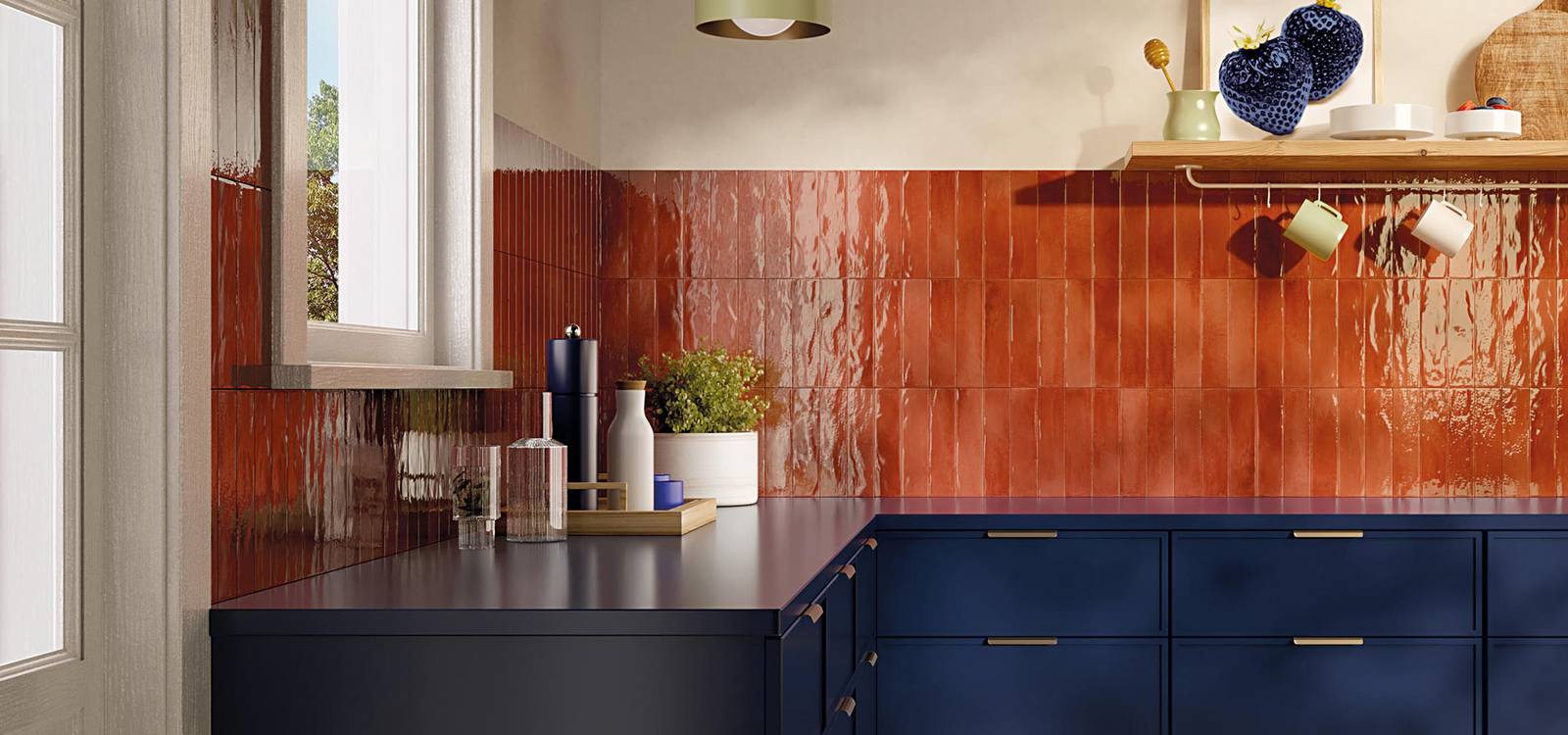Glim 6x24 Rosso Cuore Brillante - Gres Porcellanato di Fap Ceramiche - Prezzo solo €34.27! Compra ora su CEGO CERAMICHE