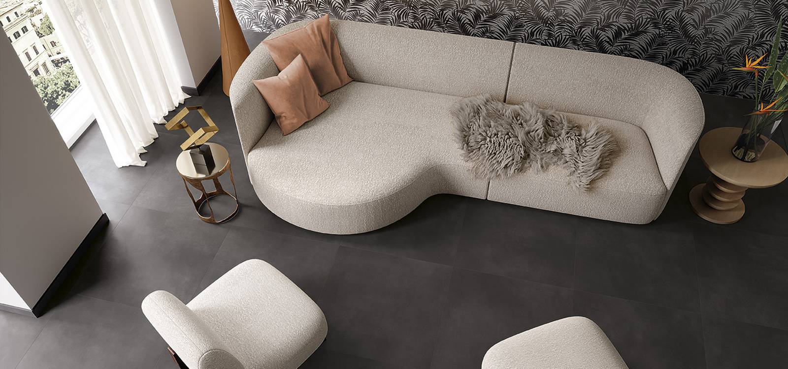 Milano Mood Antracite 120x120 MATT R9 - Gres Porcellanato di Fap Ceramiche - Prezzo solo €114.20! Compra ora su CEGO CERAMICHE
