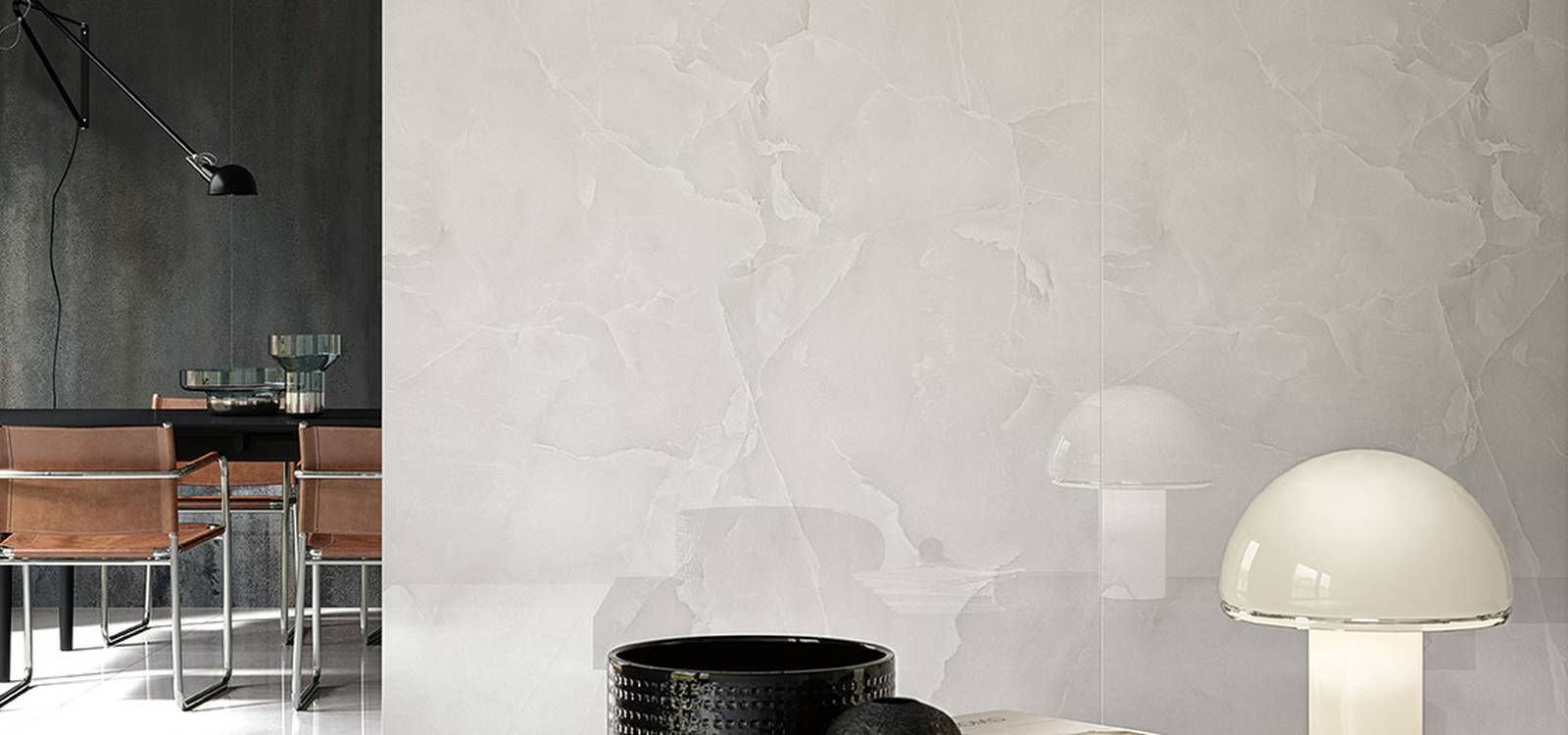 Roma Gold Onice Neve 80X80 brillante - Gres Porcellanato di Fap Ceramiche - Prezzo solo €61! Compra ora su CEGO CERAMICHE