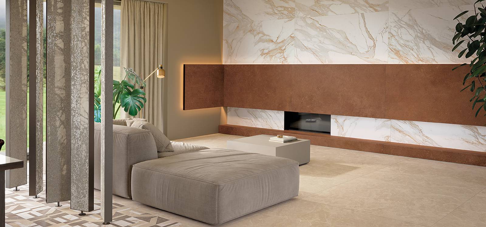 Roma Stone Calacatta Oro 120x120 Matt R9 - Gres Porcellanato di Fap Ceramiche - Prezzo solo €114! Compra ora su CEGO CERAMICHE