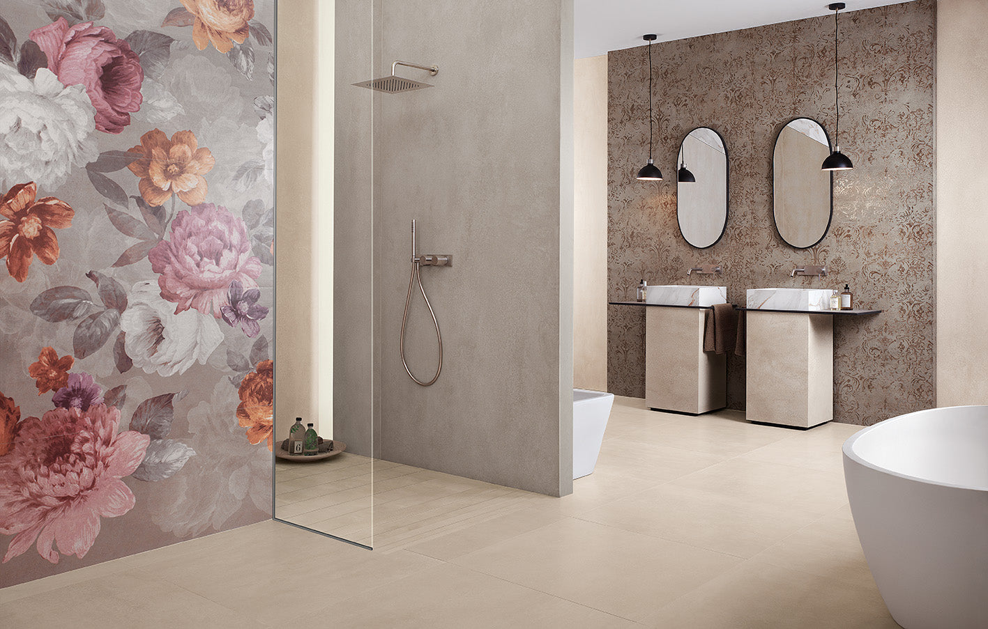 Ylico Peony Inserto Mix 5 100x120 - Pasta Bianca di Fap Ceramiche - Prezzo solo €703! Compra ora su CEGO CERAMICHE