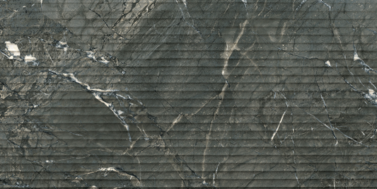 Florim Glam Luxe Persian Greige 60x120 9mm Canneté - Groove - texture ufficiale Florim, faccia 1 - SKU 794014