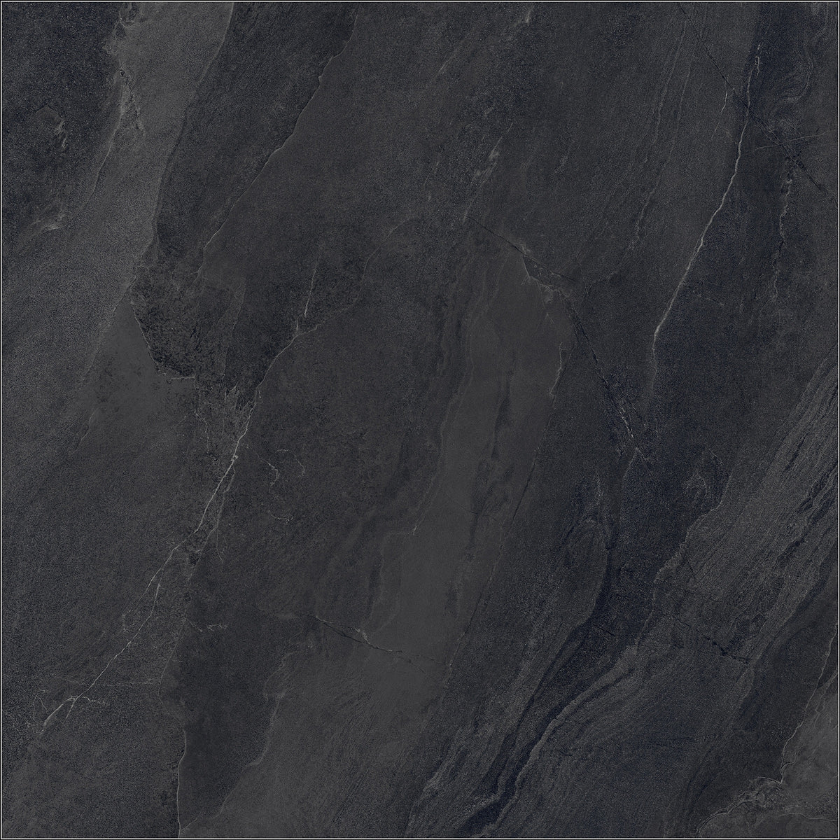 Fondovalle Slaten Stone BLACK 3D TEXTURE 60x60 — texture del colore di riferimento