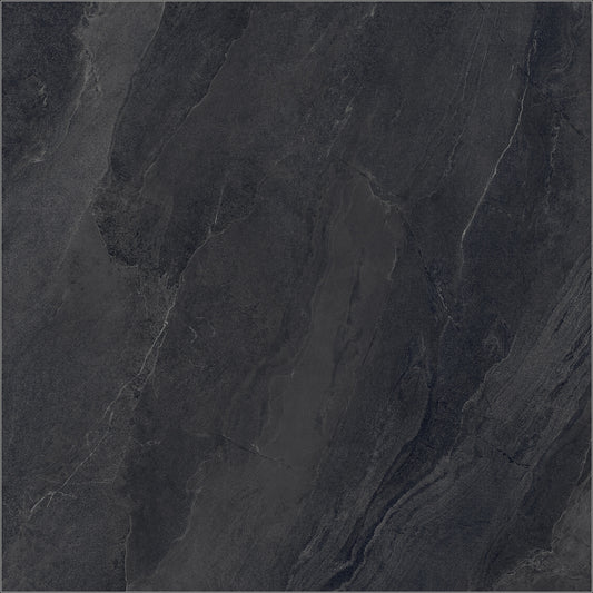 Fondovalle Slaten Stone BLACK 3D TEXTURE 60x60 — texture del colore di riferimento