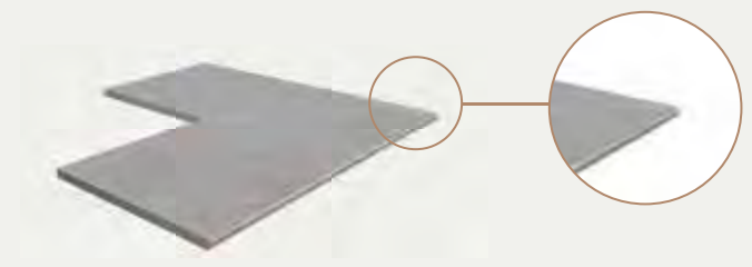 Schema tecnico generico dal catalogo: Angolare Bullnose. Colore, finitura e dimensioni della variante non rappresentati.