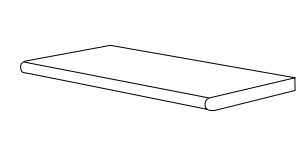 Schema tecnico generico dal catalogo: Bullnose. Colore, finitura e dimensioni della variante non rappresentati.