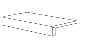 Schema tecnico generico dal catalogo: Elemento a L. Colore, finitura e dimensioni della variante non rappresentati.