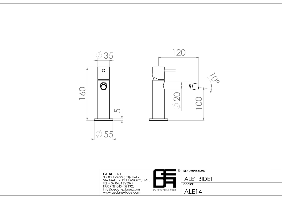 Geda ALE14 - scheda tecnica