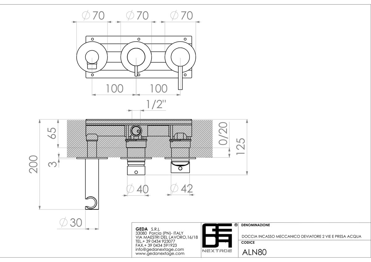 Geda ALN80 - scheda tecnica