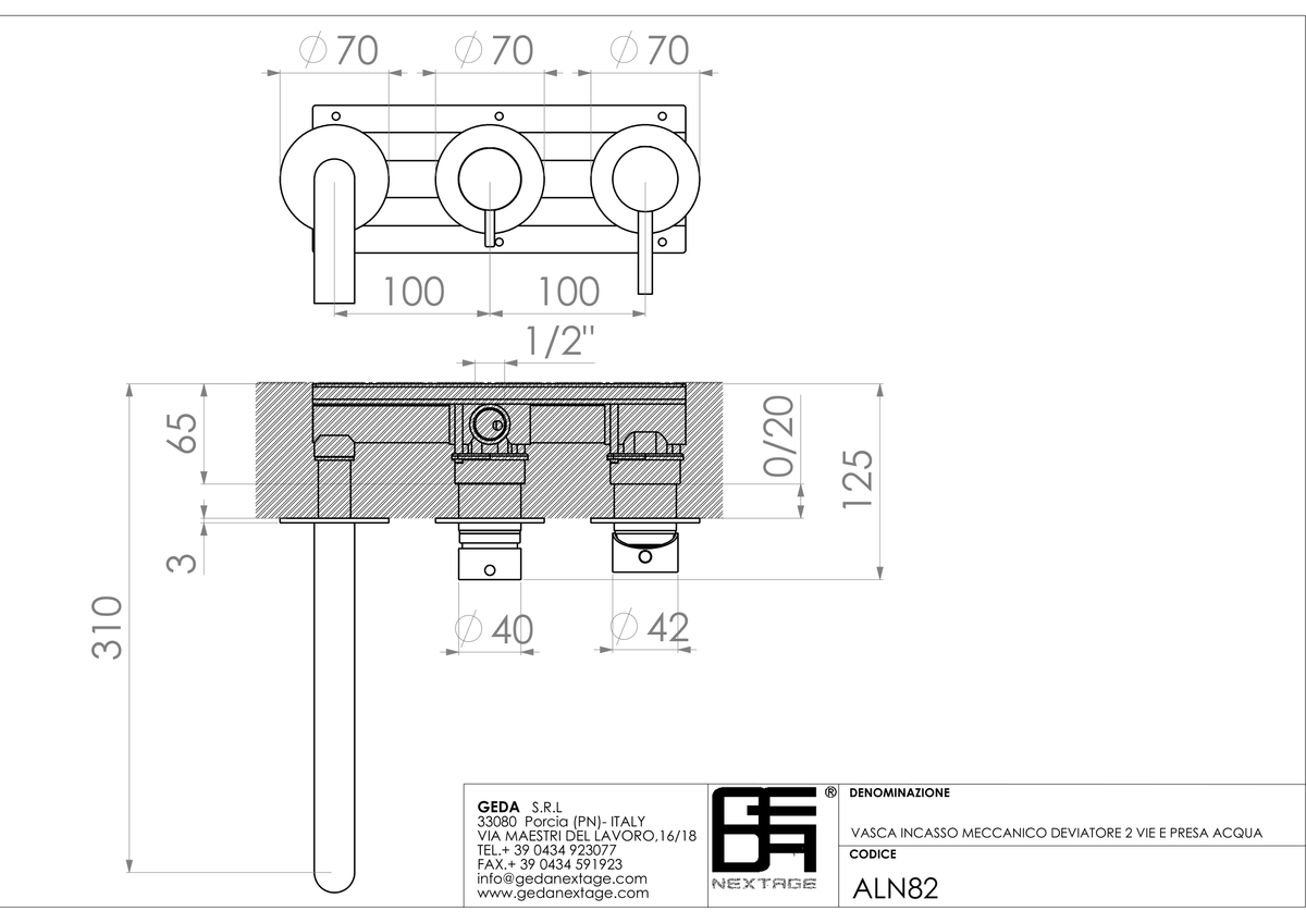 Geda ALN82 - scheda tecnica