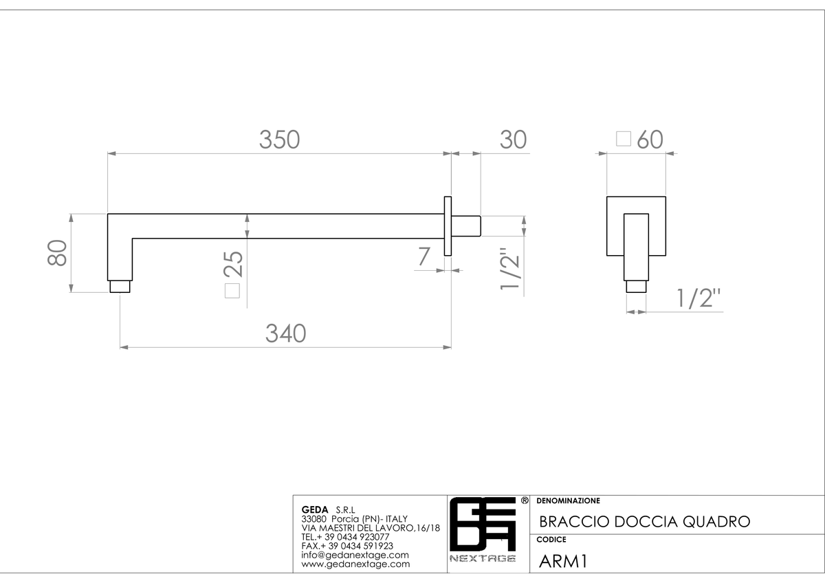 Geda ARM1 - scheda tecnica