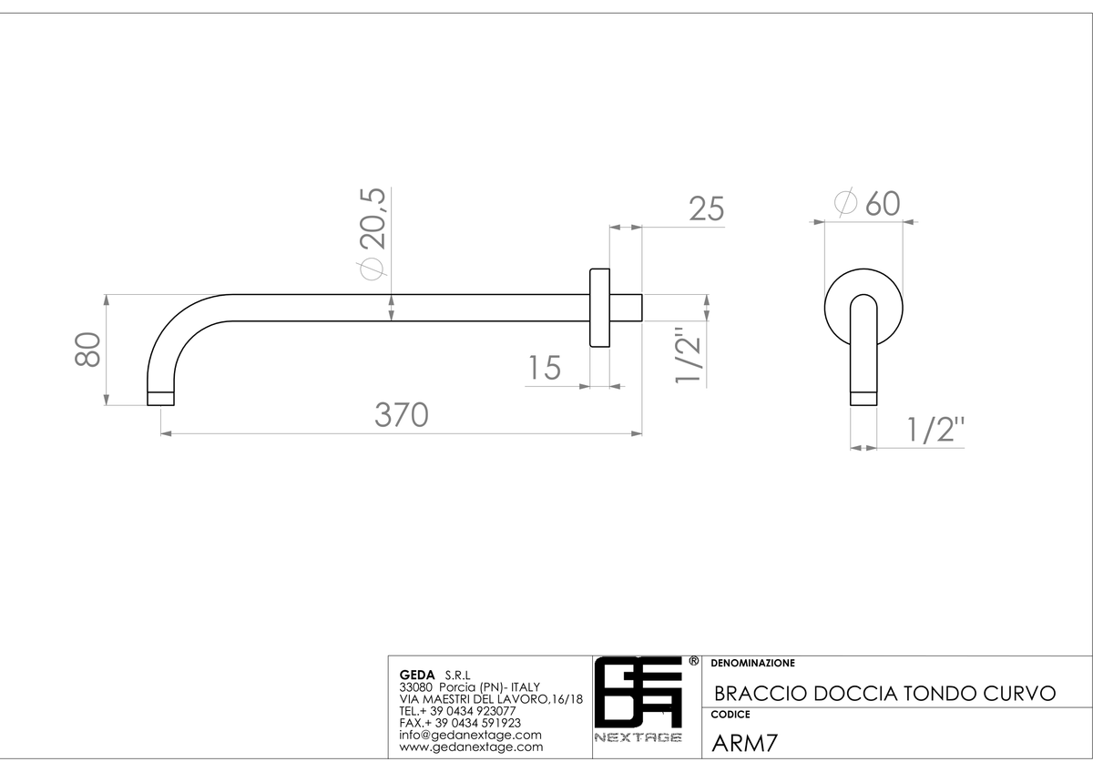 Geda ARM7 - scheda tecnica