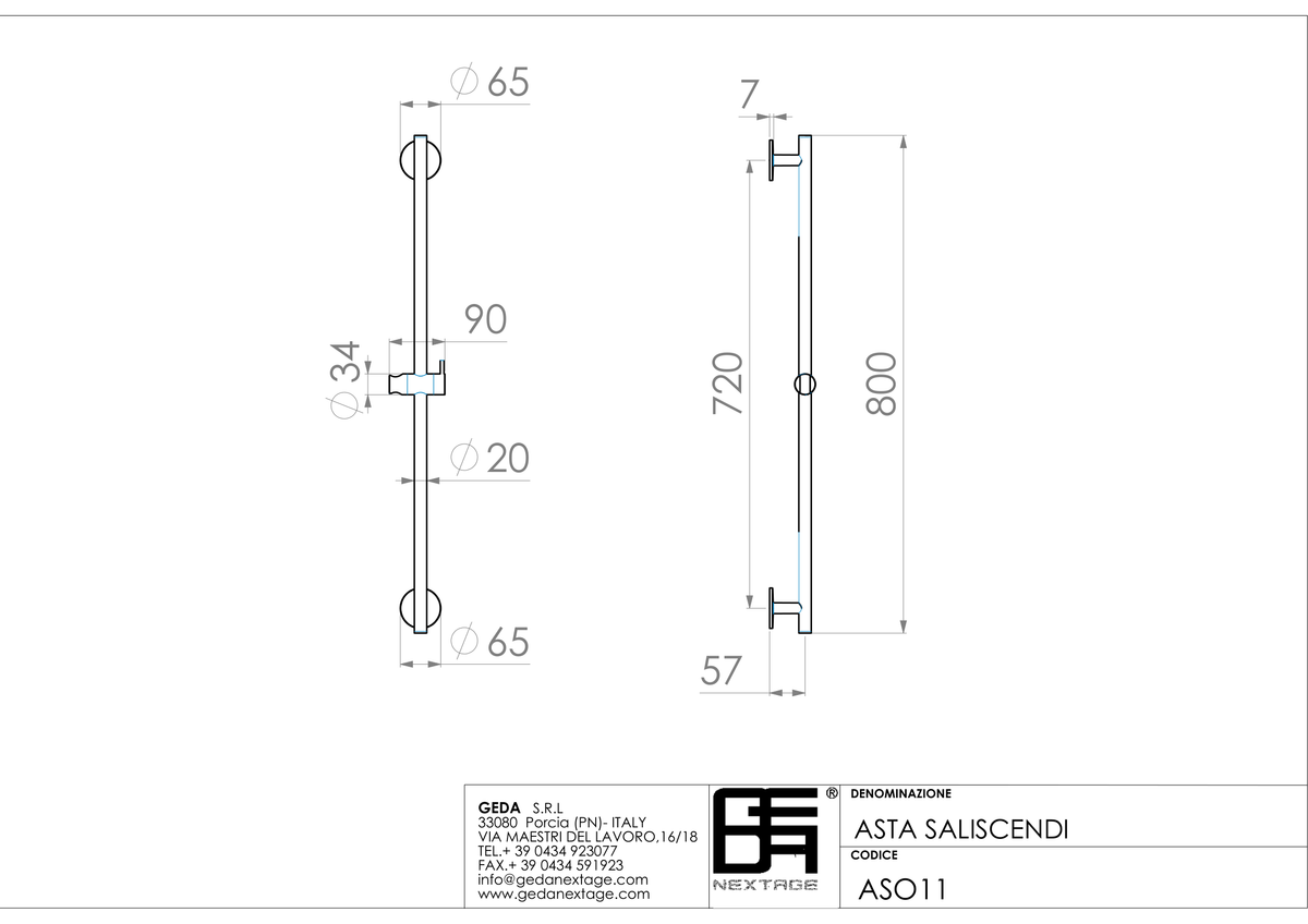 Geda ASO11 - scheda tecnica