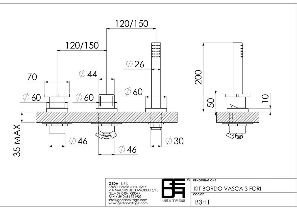 Geda B3H1 - scheda tecnica