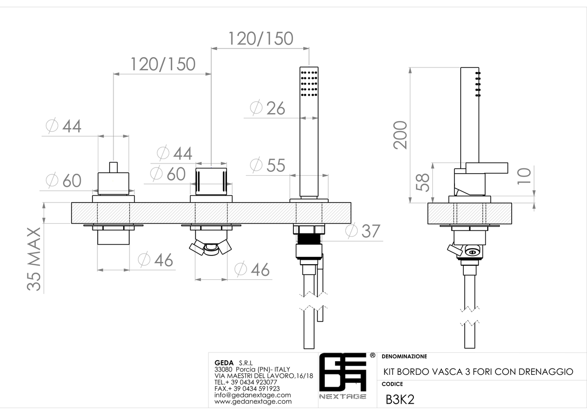 Geda B3K2 - scheda tecnica
