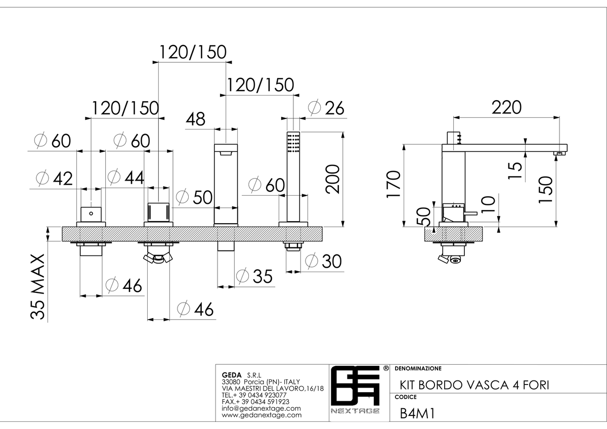Geda B4M1 - scheda tecnica