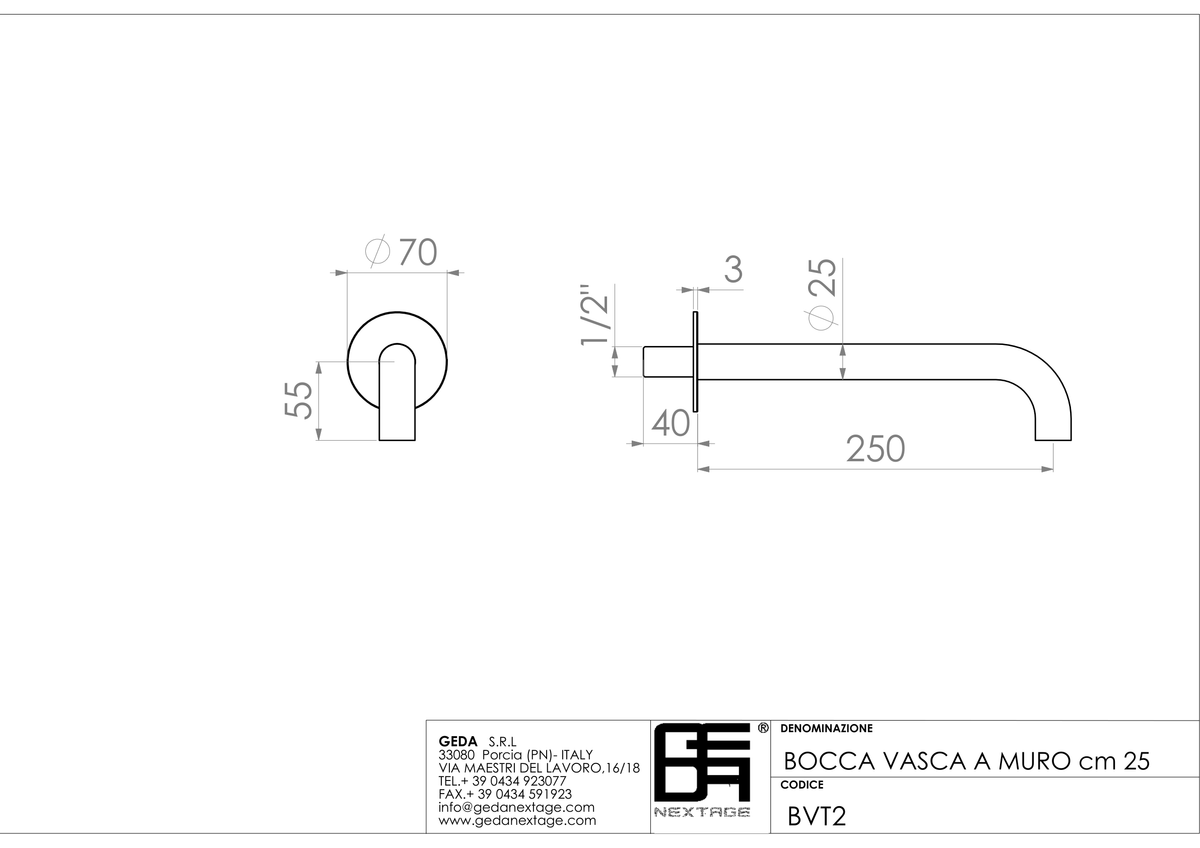 Geda BVT2 - scheda tecnica