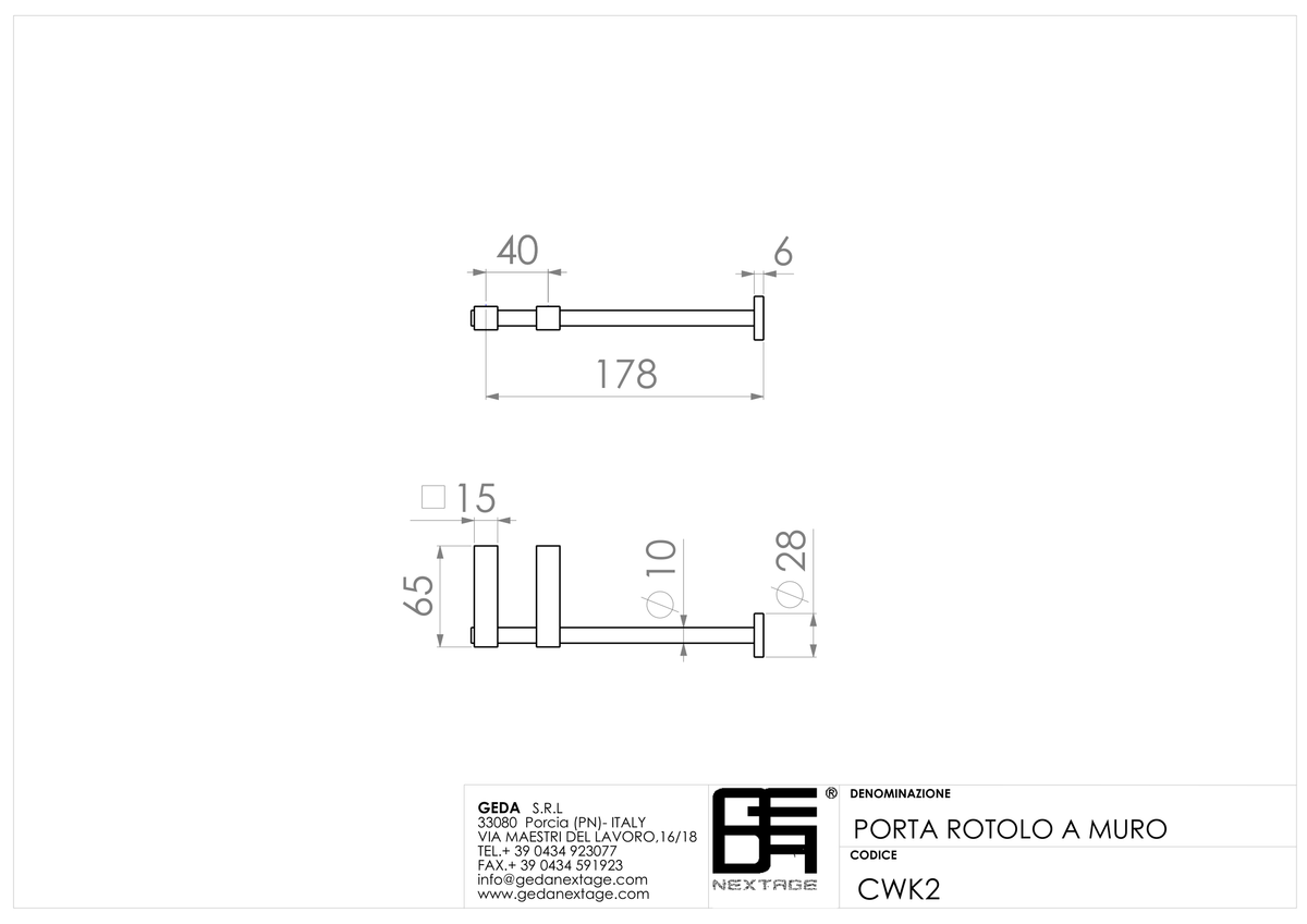 Geda CWK2 - scheda tecnica