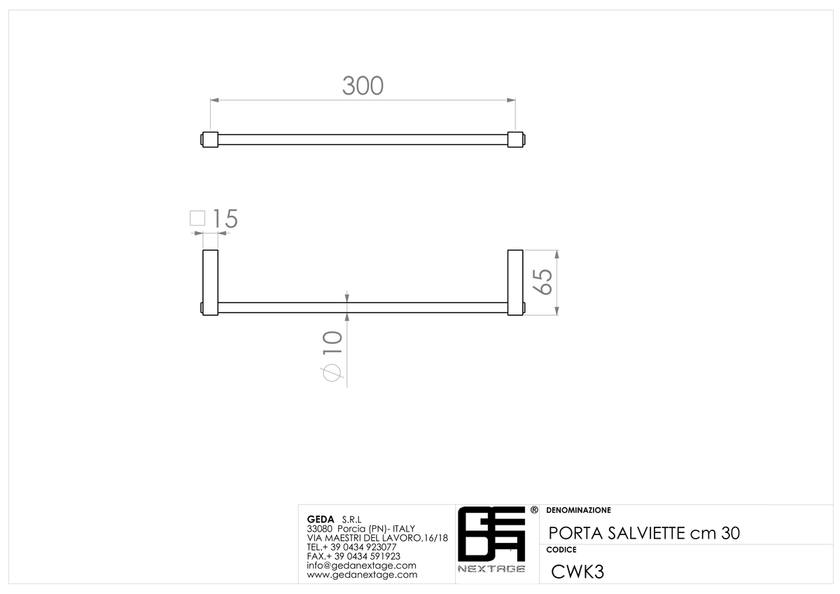 Geda CWK3 - scheda tecnica