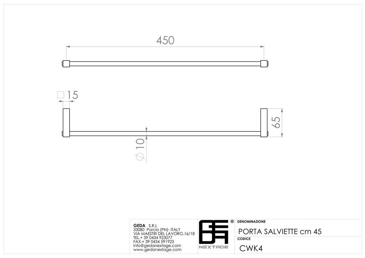 Geda CWK4 - scheda tecnica