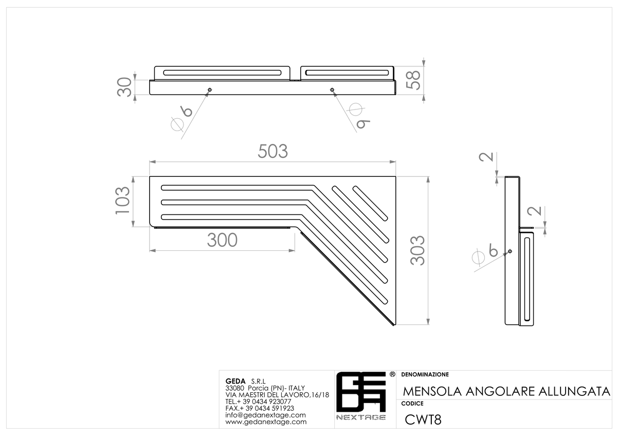 Geda CWT8 - scheda tecnica
