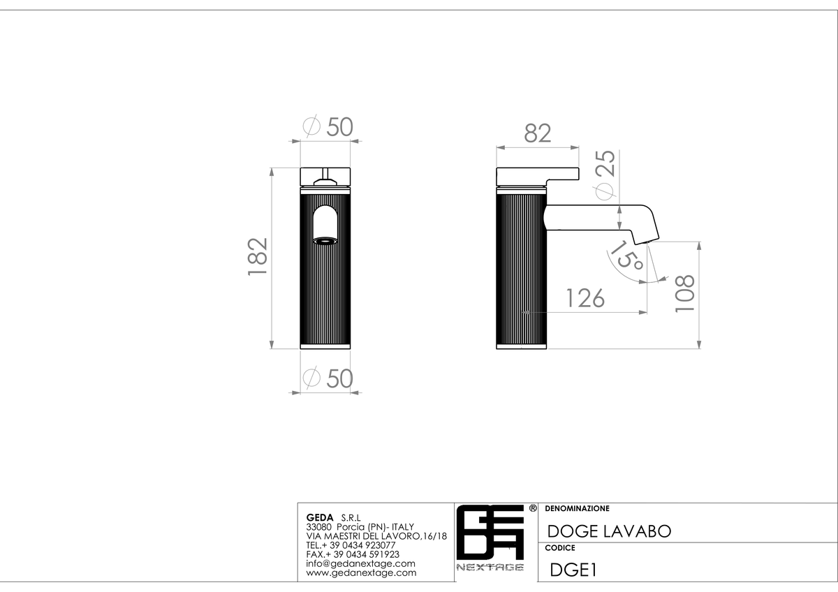 Geda DGE1 - scheda tecnica