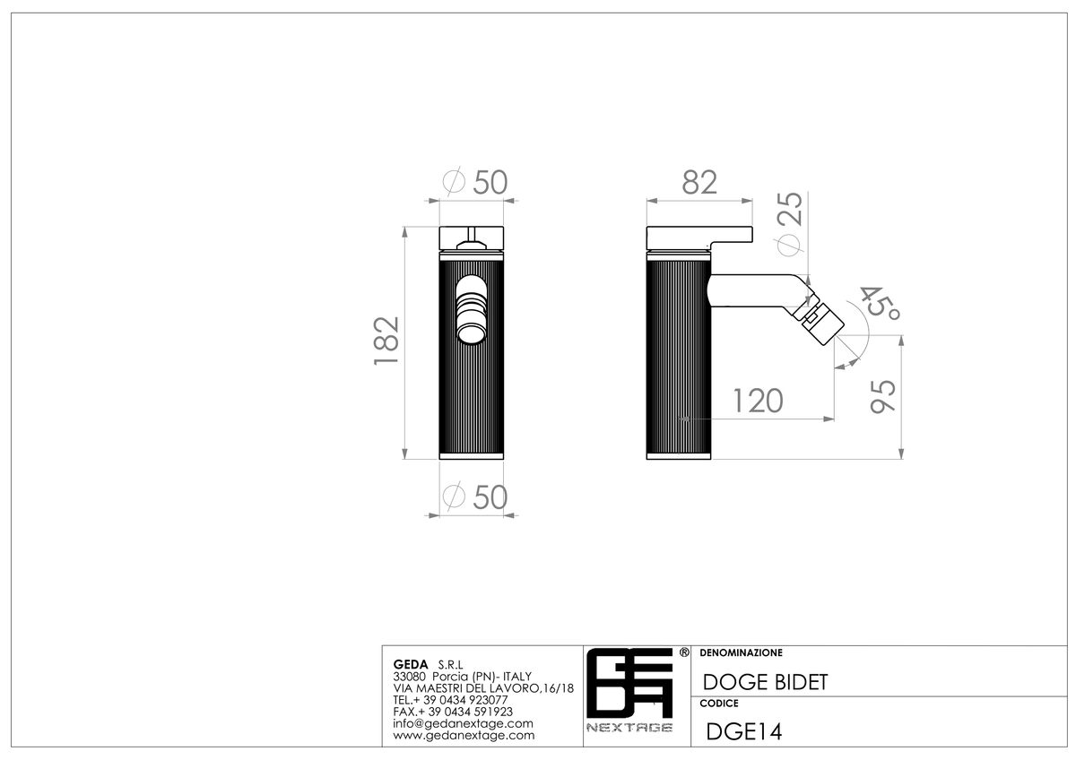 Geda DGE14 - scheda tecnica