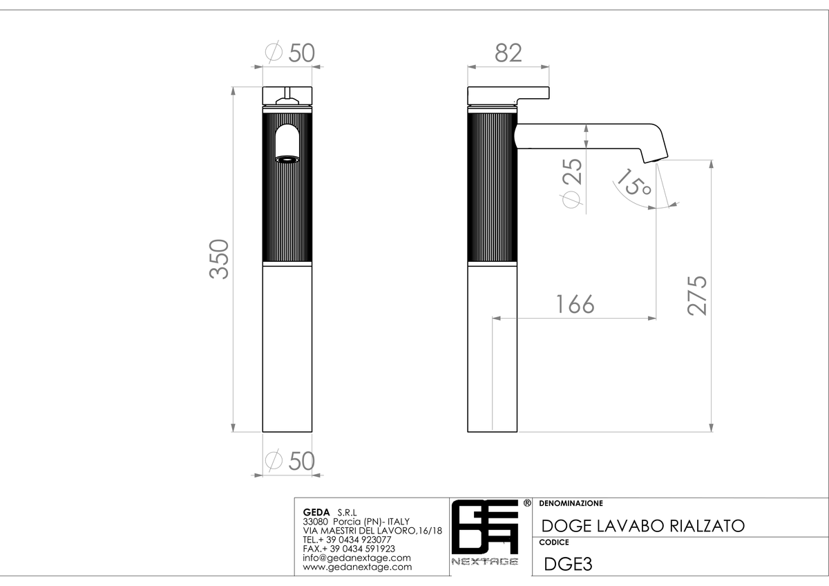 Geda DGE3 - scheda tecnica