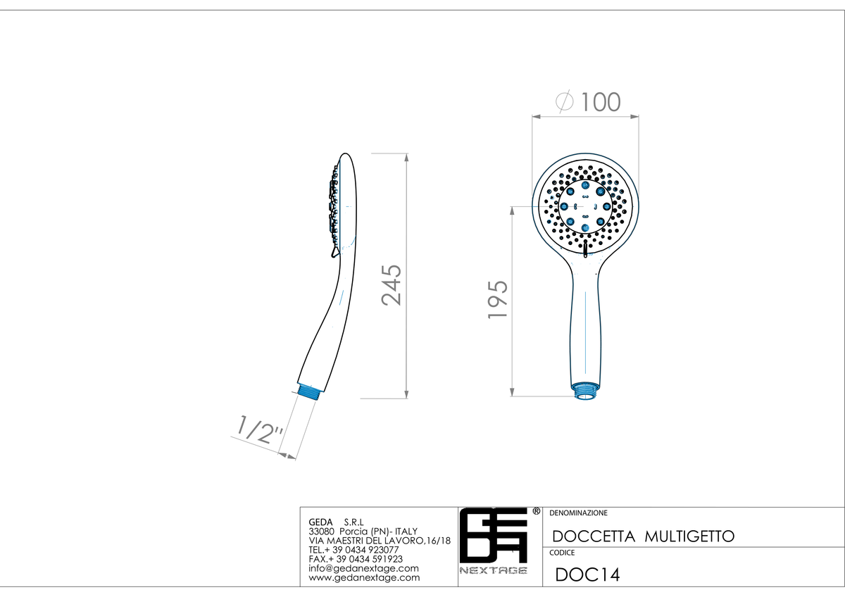 Geda DOC14 - scheda tecnica