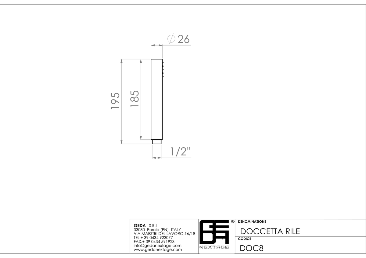 Geda DOC8 - scheda tecnica