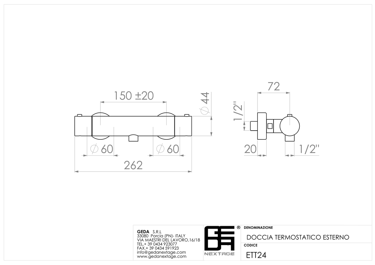 Geda ETT24 - scheda tecnica
