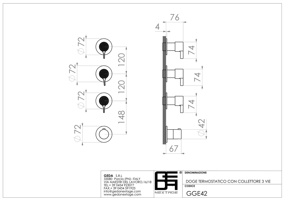 Geda GGE42 - scheda tecnica