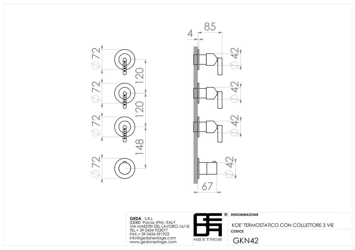 Geda GKN42 - scheda tecnica