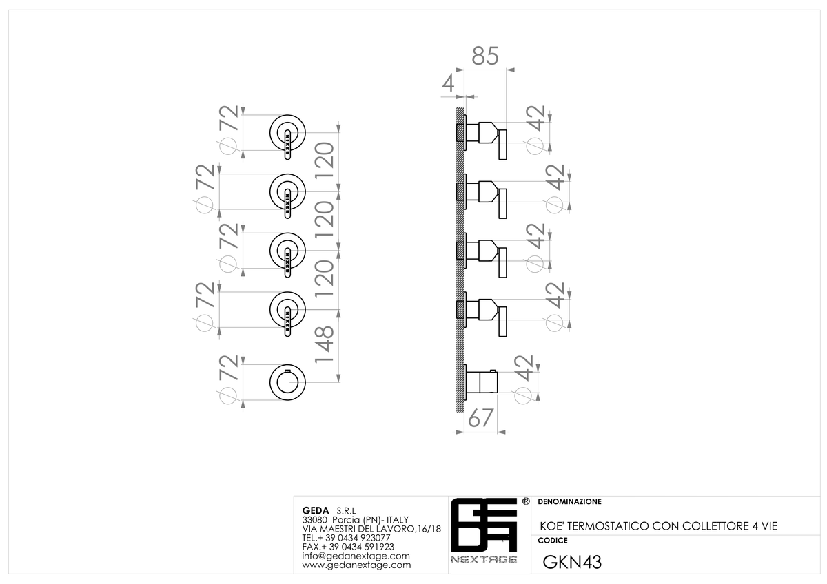 Geda GKN43 - scheda tecnica