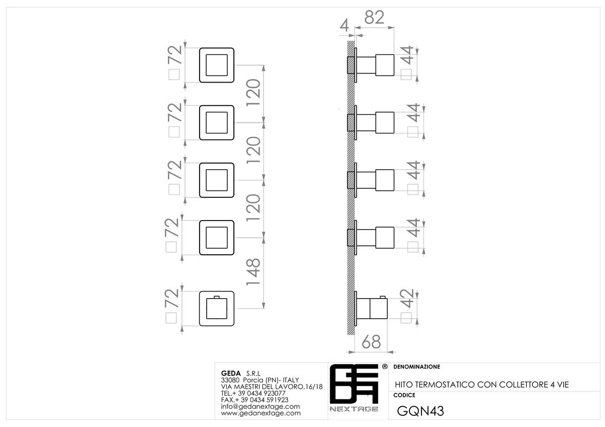 Geda GQN43 - scheda tecnica