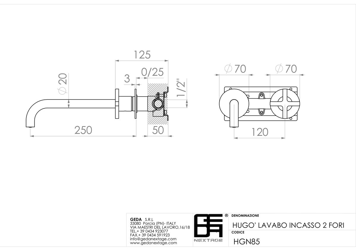 Geda HGN85 - scheda tecnica