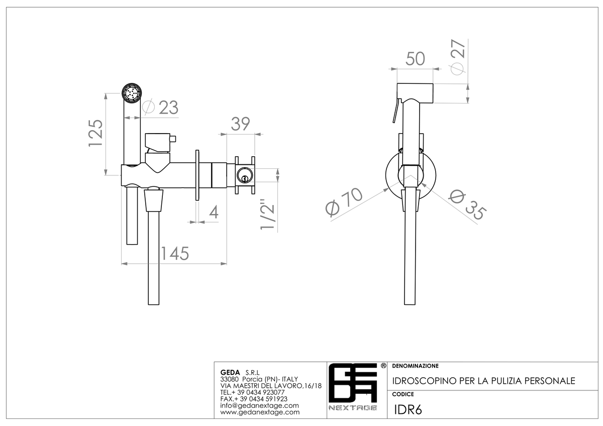 Geda IDR6 - scheda tecnica