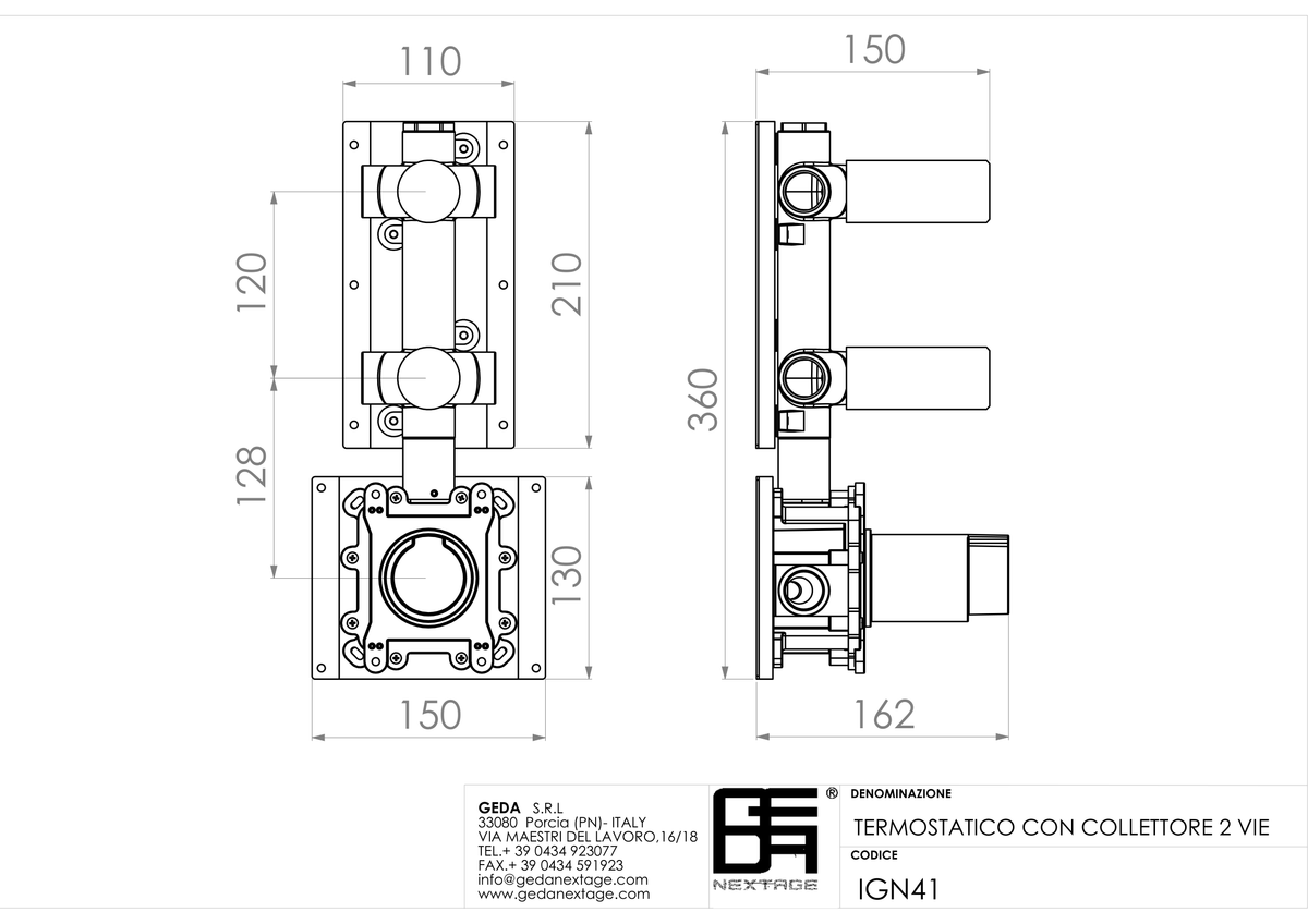 Geda IGN41 - scheda tecnica